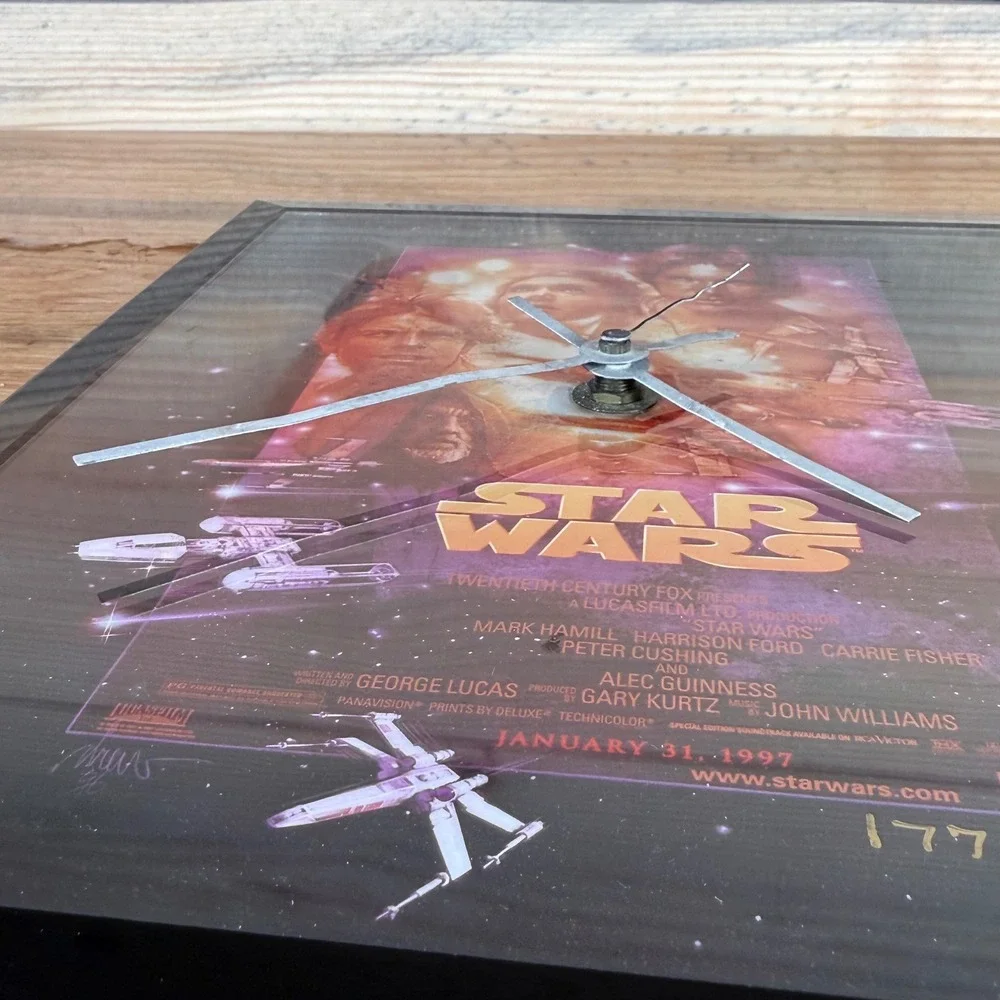 Star Wars Special Edition 1997 ClockWise Beveled Glass Table Clock 177/1000